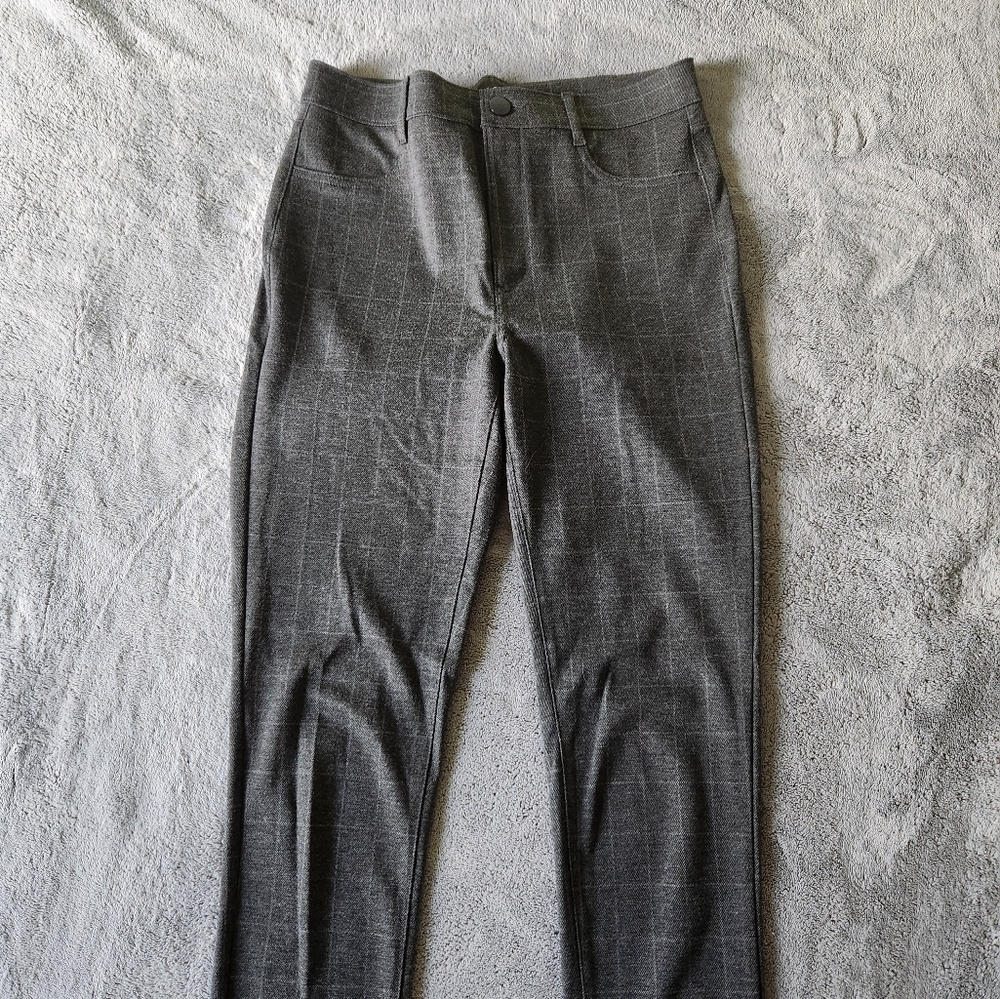🔷️ Loft Gray Plaid Skinny Pants Size 6